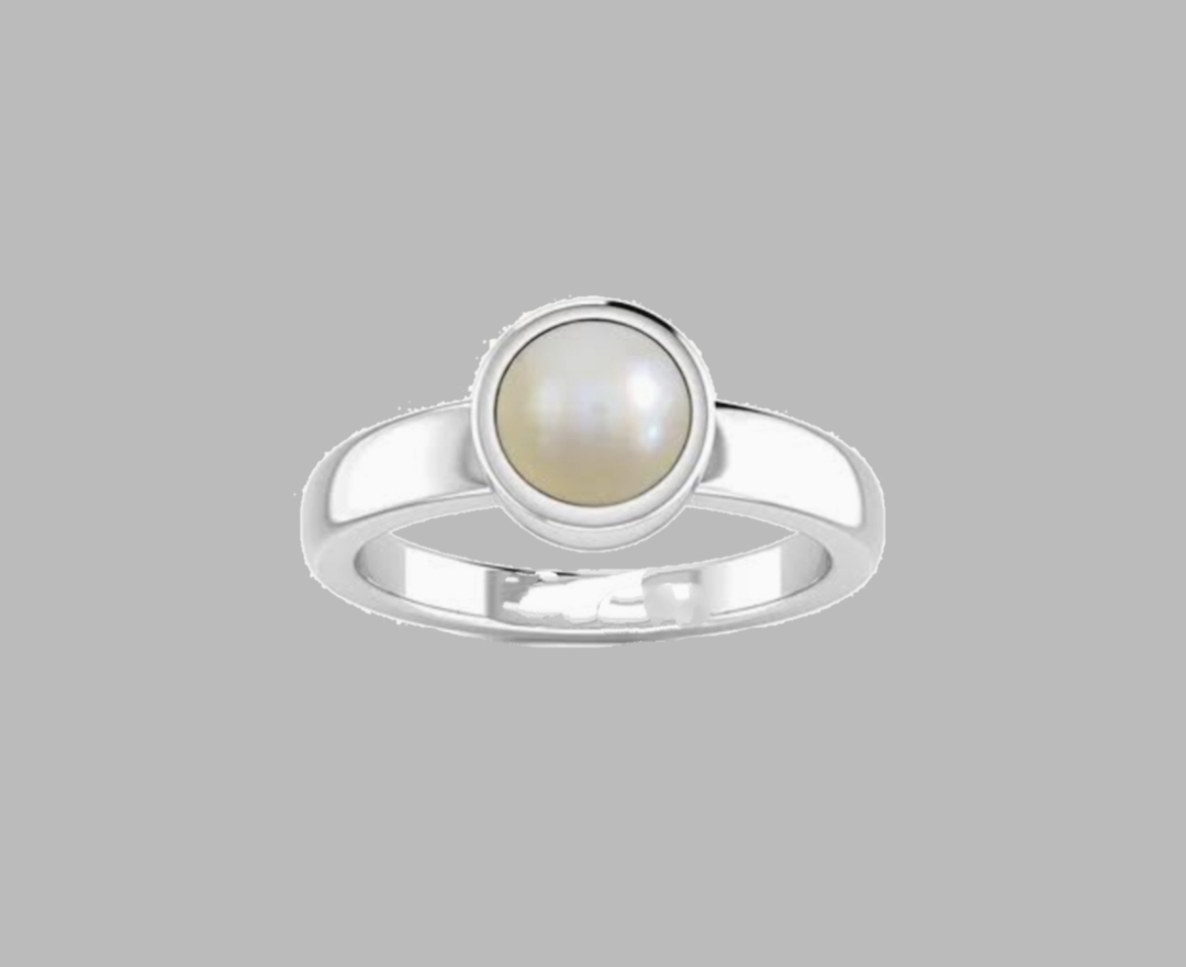 KUNDLI GEMS Pearl Ring with Natural Moti Stone Astrological Certified  Unheated & Untreated Stone Pearl Silver Plated Ring Price in India - Buy  KUNDLI GEMS Pearl Ring with Natural Moti Stone Astrological